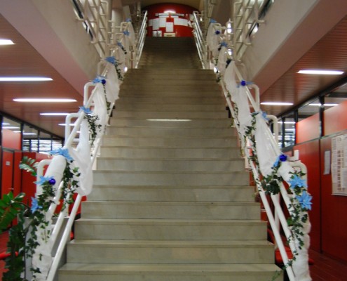 zimska dekoracija stopnišča 1